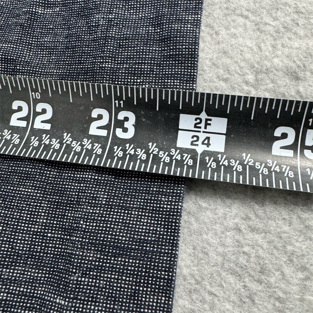 Banana Republic Womens Size 8 Blue Chambray Sleeveless Ruffle Front Top - Picture 11 of 11
